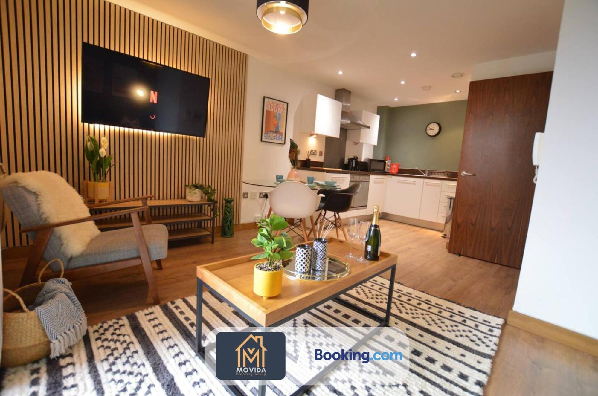 Lgi Stunning 1 Bedroom Apartment By Movida Property Group Short Lets & Serviced Accommodation Leeds  Exterior foto